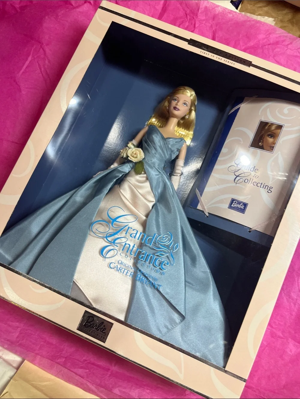 Barbie Satin Blue and Cream Grand Entrance Collector Doll